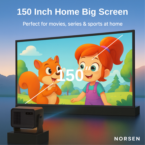 NORSEN M4 Projector 1080P FHD Portable Projector