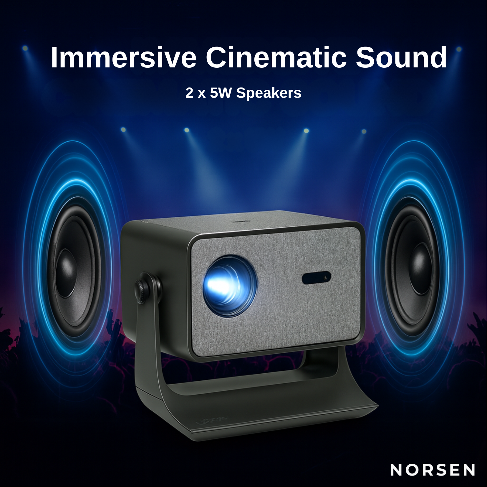 NORSEN M4 Projector 1080P FHD Portable Projector